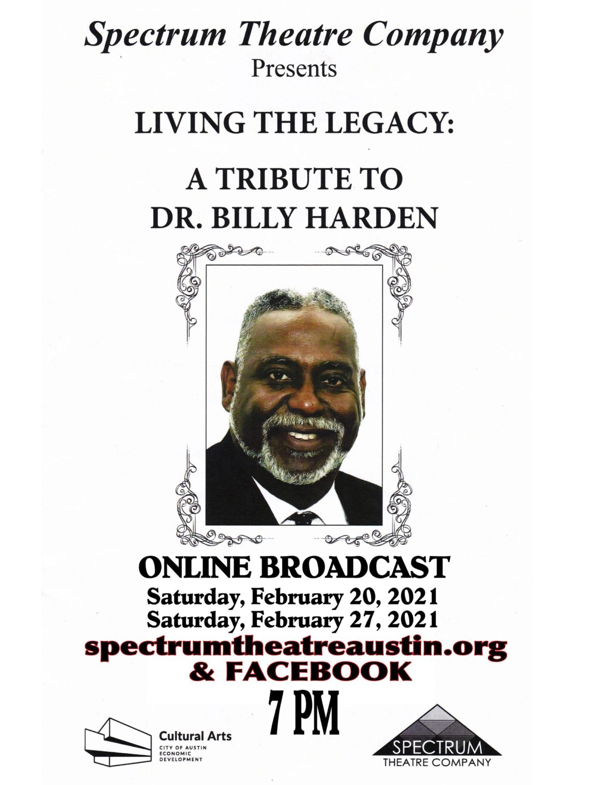 TRIBUTE TO DR. BILLY HARDEN